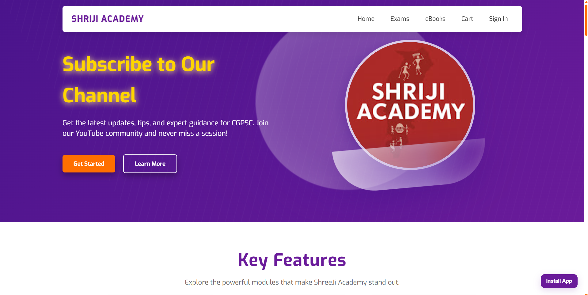 Project B screenshot